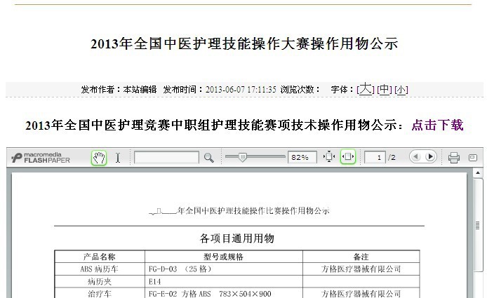 方格牌医用治疗车，ABS病历车入选中医护理技能大赛